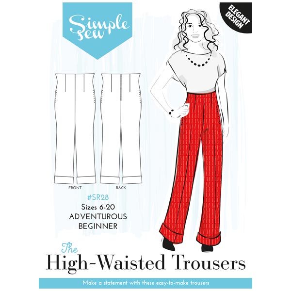 High Waist Flared Pants - Sewing Pattern #S2007. Made-to-measure sewing  pattern from Lekala with free online download.